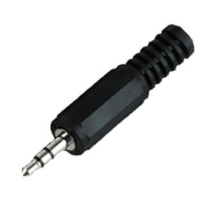 3.5mm Stereo Mini Jack Plug (black, plastic)