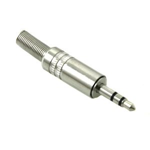 3.5mm Stereo Mini Jack Plug (chrome)