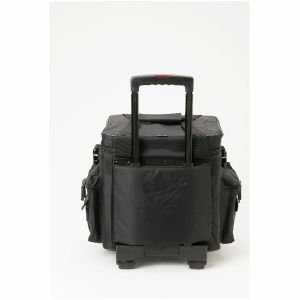 Magma LP100 DJ 12" Vinyl Record Trolley Bag (black, red)