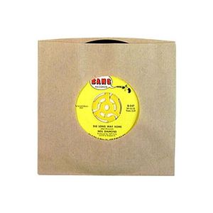 Bags Unlimited 7'' Vinyl Record Paper Sleeves (brown, pack of 50)