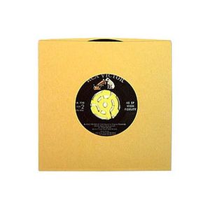 Bags Unlimited 7'' Vinyl Record Paper Sleeves (gold, pack of 50)