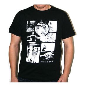 Horizontal Ground T-shirt (black with white print)