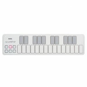 Korg NanoKey 2 25 Key Mini USB MIDI Keyboard Controller (white)
