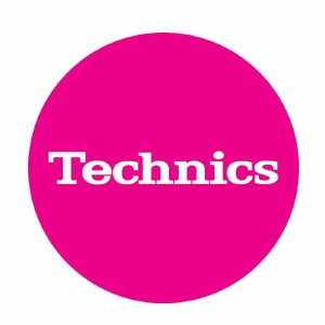 Technics Simple 5 12" Vinyl Record Slipmats (pair, pink & white)