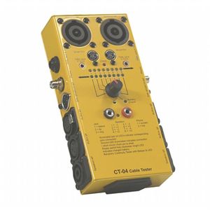 Sound LAB CT4 Cable Tester (universal lead tester for use with most audio cables) (yellow)
