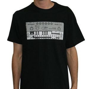 Roland TB303 T Shirt (black with silver print)