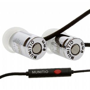Munitio M SITi S Nine Millimeter in-ear earphones with mic & remote (dark silver)