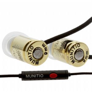 Munitio M SITi G Nine Millimeter in-ear earphones with mic & remote (deep gold)