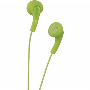 JVC HAF150G Gumy In Ear Stereo Headphones (kiwi green)