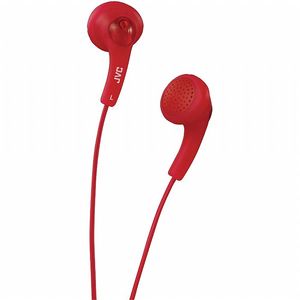 JVC HAF150R Gumy In Ear Stereo Headphones (raspberry red)