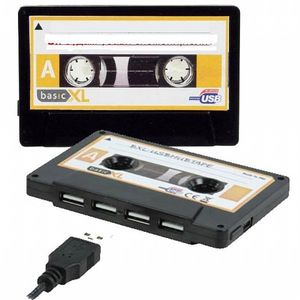 BasicXL 4 Port USB 2.0 Hub (black)