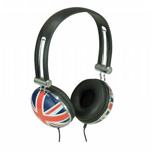 Sound LAB A081 Union Jack Stereo Headphones (red white & blue)