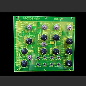 AtomoSynth Koe Desktop Mini Modular Synthesizer (toxic neon green edition)