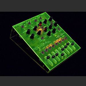 AtomoSynth Mochika XL Analog Synthesizer + 8 Step Sequencer (version 2.1, toxic neon green edition)