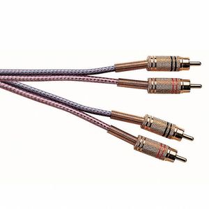 Electrovision Male To Male Stereo Phono (RCA) Cable (5.0m, colour braided)