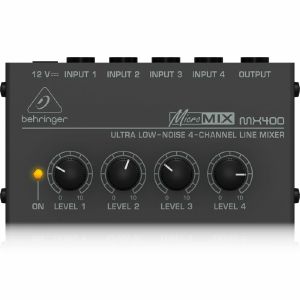 Behringer MX400 MicroMix Ultra Low Noise 4 Channel Line Mixer