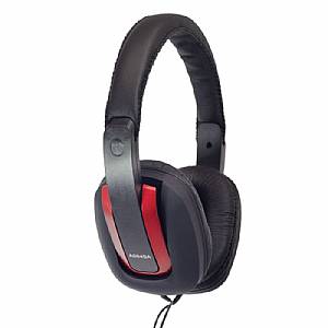 Sound LAB A084BA Stereo Hifi Headphones (black/red)