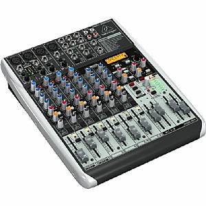 Behringer QX1204 USB Xenyx 12 Input Mixer with Klark Teknik Multi FX Processor + Tracktion 4 Audio Production Software