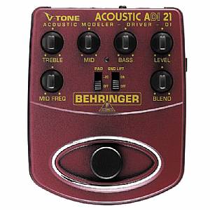 Behringer ADI21 V Tone Acoustic Driver DI Acoustic Amp Modeler/Direct Recording Preamp/DI Box
