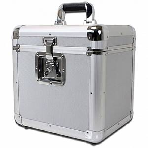 SoundLAB Euro Style 12" Vinyl Record Flightcase 70 (silver)