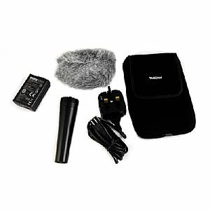 Tascam AK-DR11G Mk2 Accessory Package For DR-05 / DR-07mkII /  DR-40 / DR-100mkII With Windscreen Grip Power Adapter & Carry Case