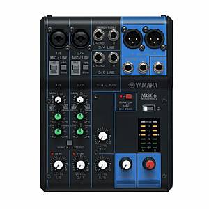 Yamaha MG06 6-Channel Analogue Studio Mixer