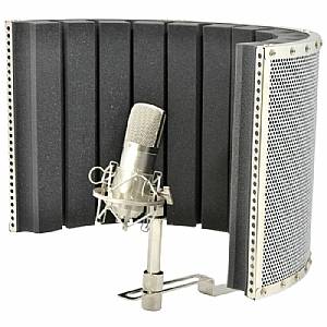 Citronic Studio Microphone Arc Reflection Screen