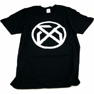 Jealous God Logo T-shirt (white logo on black, medium)