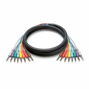 Hosa CPP-803 8-Way 1/4" TS Jack Unbalanced Snake Cable Loom (3m)