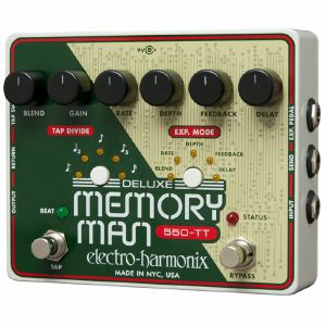 Electro Harmonix Deluxe Memory Man Tap Tempo 550 Analog Delay Pedal