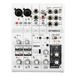 Yamaha AG06 Compact 6-Channel Mixer With USB Audio Interface & Cubase AI Software