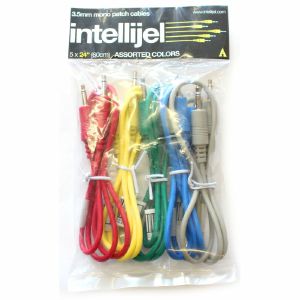Intellijel 3.5mm Mini Jack Modular Synth Patch Cables (pack of 5, 24"/60cm)