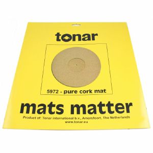 Tonar Pure Cork Mat Turntable Platter Mat (single)