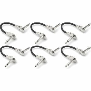 Hosa 6" Guitar Pedal Patch Cables (pack of 6)