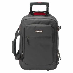 Magma Riot Carry-On Trolley DJ Vinyl Record & Equipment Trolley Flight Bag (black/red)