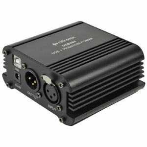 Citronic USB481 Single Channel Phantom Power Supply With USB Audio Out