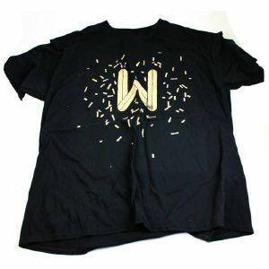 Wolfskuil Logo T-Shirt (large, sand logo on black)