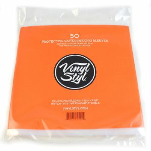 Vinyl Styl Protective Outer 7" Vinyl Record Plastic Sleeves (50 pack)
