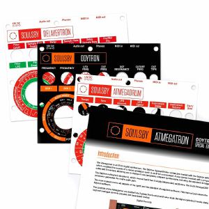 Soulsby Atmegatron Accessories Pack (includes programmer cable, 3 overlays & Odytron manual)