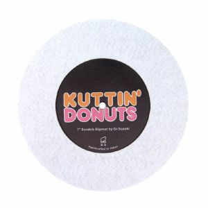 Dr Suzuki Kuttin' Donuts 7" Vinyl Record Slipmat (single, white)