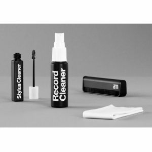 AM Clean Sound Record Cleaner Vinyl Cleaning Set With Fluid, Cloth, Anti-Static Brush & Stylus Cleaner