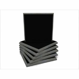 EQ Acoustics Colour Panel 60cm Fabric Faced Tile (black, pack of 6)