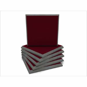 EQ Acoustics Colour Panel 60cm Fabric Faced Tile (burgundy, pack of 6)
