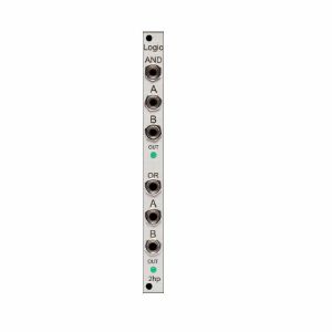 2hp Logic 2 Channel Boolean Gate Operator Module (silver faceplate)