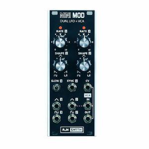 AJH Synth MiniMod Dual LFO & VCA Module (black)