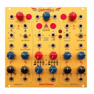 Endorphin.es Grand Terminal Dual Multi-Mode Filter & Dual AD/ASR/Looping Envelope Generator Module (gold)