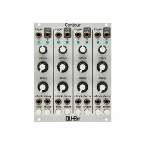 Qu-Bit Contour Quad Envelope Generator Module (silver)