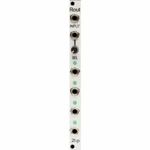 2hp Rout 4 Channel Gate Switch Module (silver faceplate)