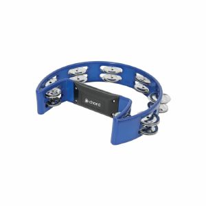Chord Single D Shaped Tambourine (blue)