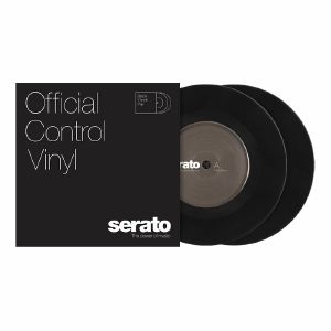 Serato Standard Colours 7" Control Vinyl Records (black, pair)